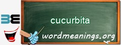 WordMeaning blackboard for cucurbita